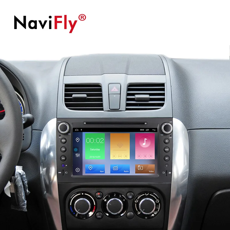 Sale Navifly 2+32G Android 9.1 Car dvd Multimedia Player For Suzuki SX4 2006-2013 GPS Navigation Radio FM BT WIFI RDS 5