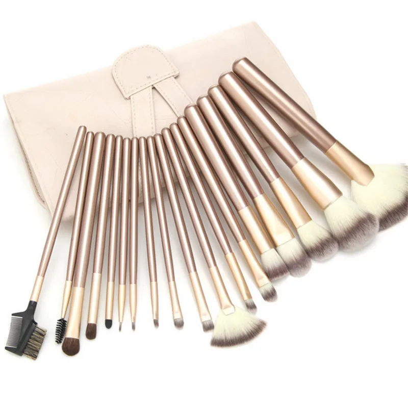 high quality 12 18 24 pcs toothbrush shape makeup Brush Set Cosmetics Makeup Make Up metal Brushes  beauty tools powder brush