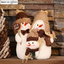 Snowman Family Christmas Toys for gift Christmas Decorations for Home Party Decoration Adornos Navidad 2016