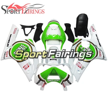 

Fairings For Kawasaki ZX6R ZX-6R Ninja 636 03 04 2003 2004 Injection ABS Plastic Covers Motorcycle Fairing Lucky Strike White
