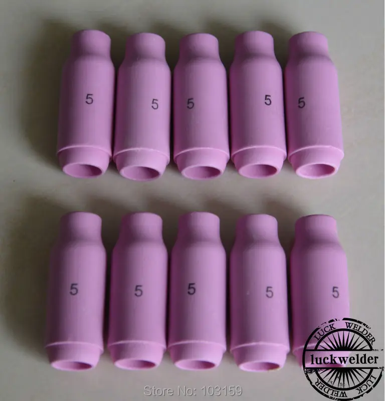 

10N49 #5 TIG Nozzle Alumina Shield Cup For WP17 18 26 TIG Welding Torch-10pcs