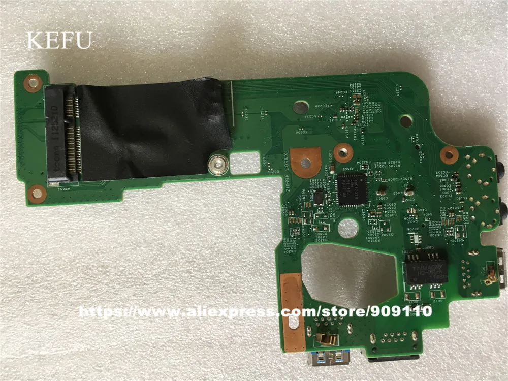 KEFU для DELL N5110 Аудио USB Ethernet плата PCB DQ15 48.4IE15.031 48.4IE15.011 100% протестированная Быстрая