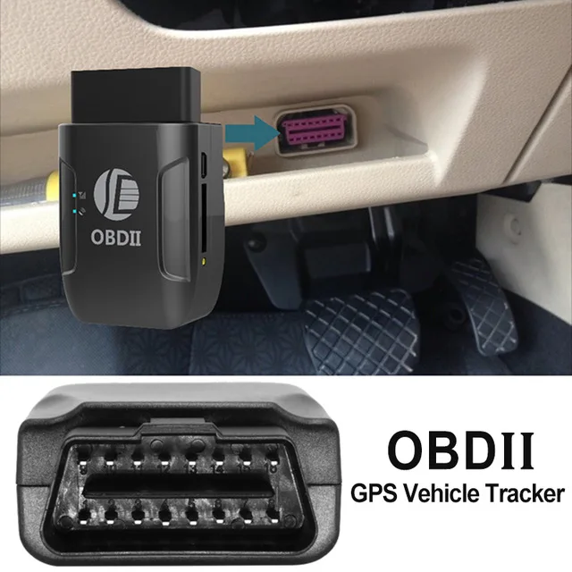 Deaoke TK206 free Shipping GPS306A (Black version) OBD gps tracker gps vehicle tracker obd 2 OBD II GPS Tracker