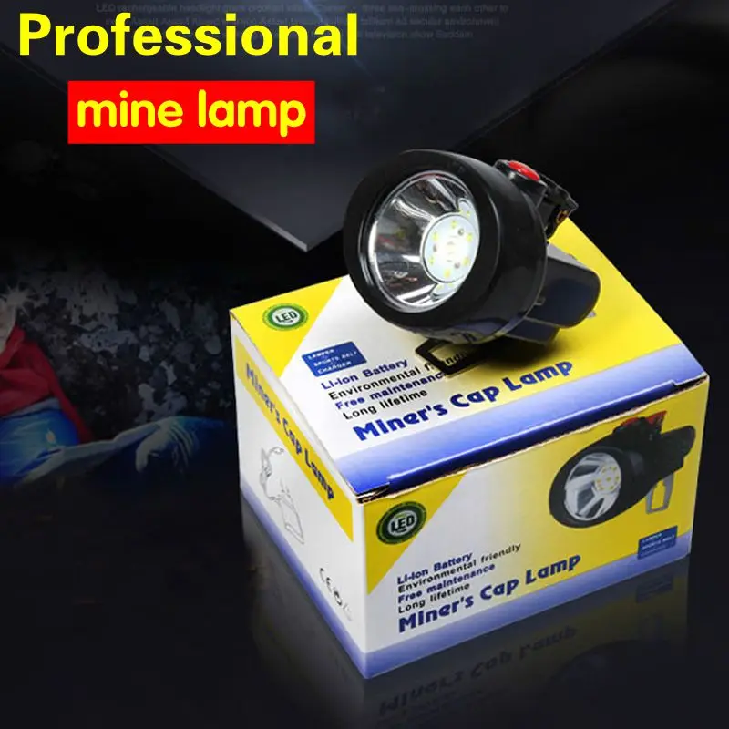 

2017 new LED Rechargeable Cordless Mining Cap Light waterproof LED Miners lamp headlight for fishing and professional works