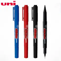 1 шт. японский Мицубиси UNI маркер PM-120T маркер/небольшой двойной головкой маркер водяного знака/Мелкое слово дисковая ручка красный синий