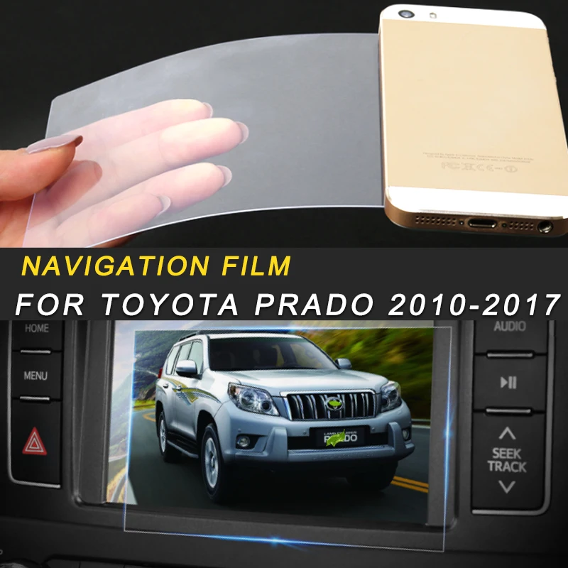 

For Toyota Prado 2010-2017 Car Styling Navigation Screen Monitor Film Protector Cover Trim Sticker Interior Accessories
