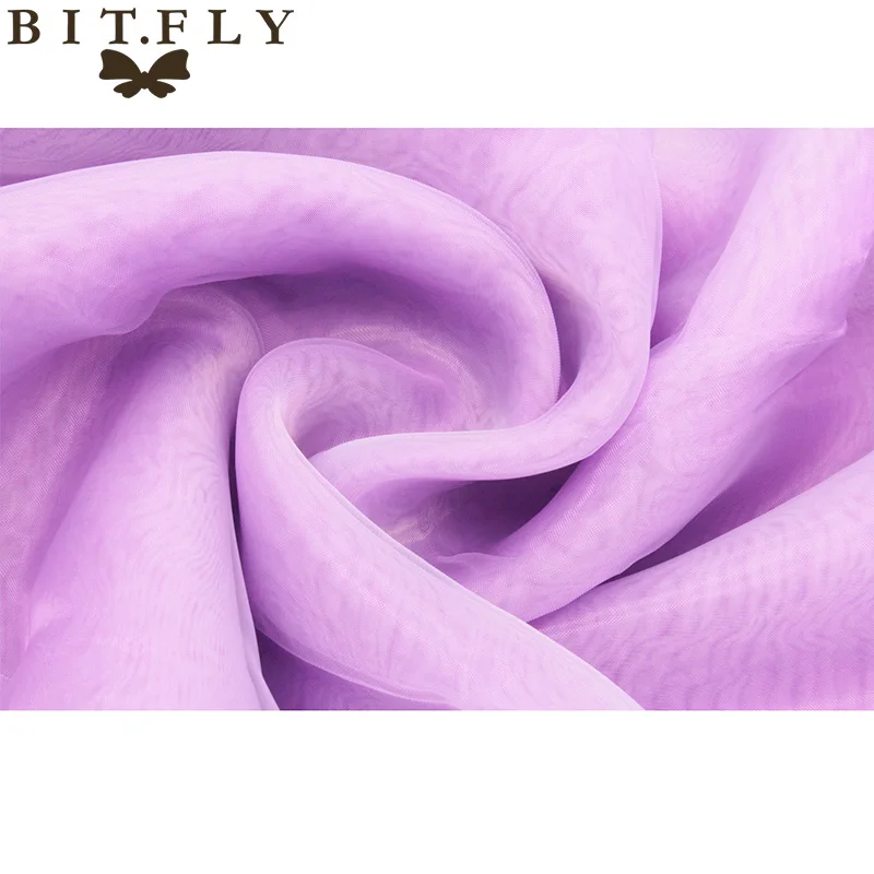 Королевский синий 10 м* 1,35 м прозрачная органза Swag ткань Свадебные вечерние украшения домашний текстиль с высоким качеством - Цвет: Lavender