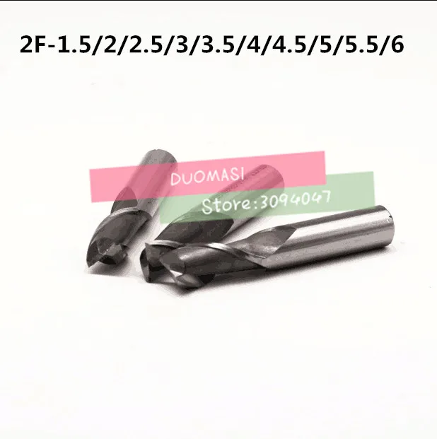 10 шт./компл. HSS Концевая фреза инструменты с ЧПУ диаметр 1 5/2/2. 5/3/3. 5/4/4. 5/5/5. 5/6 мм 2