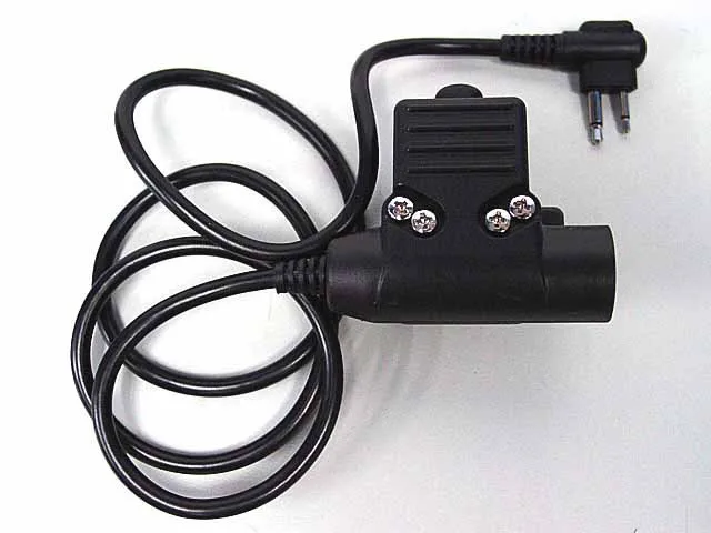 

Tactical Ptt Z Element Airsoft Tactical U94 Headset PTT for Motorola 2 Pin Military Standard Version Headset Accessories-kenwood
