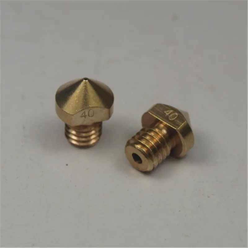 Best SWMAKER 1.75 3 mm brass nozzle 0.4 mm for Hexagon AO 3D Printer Filament All Metal Hot End