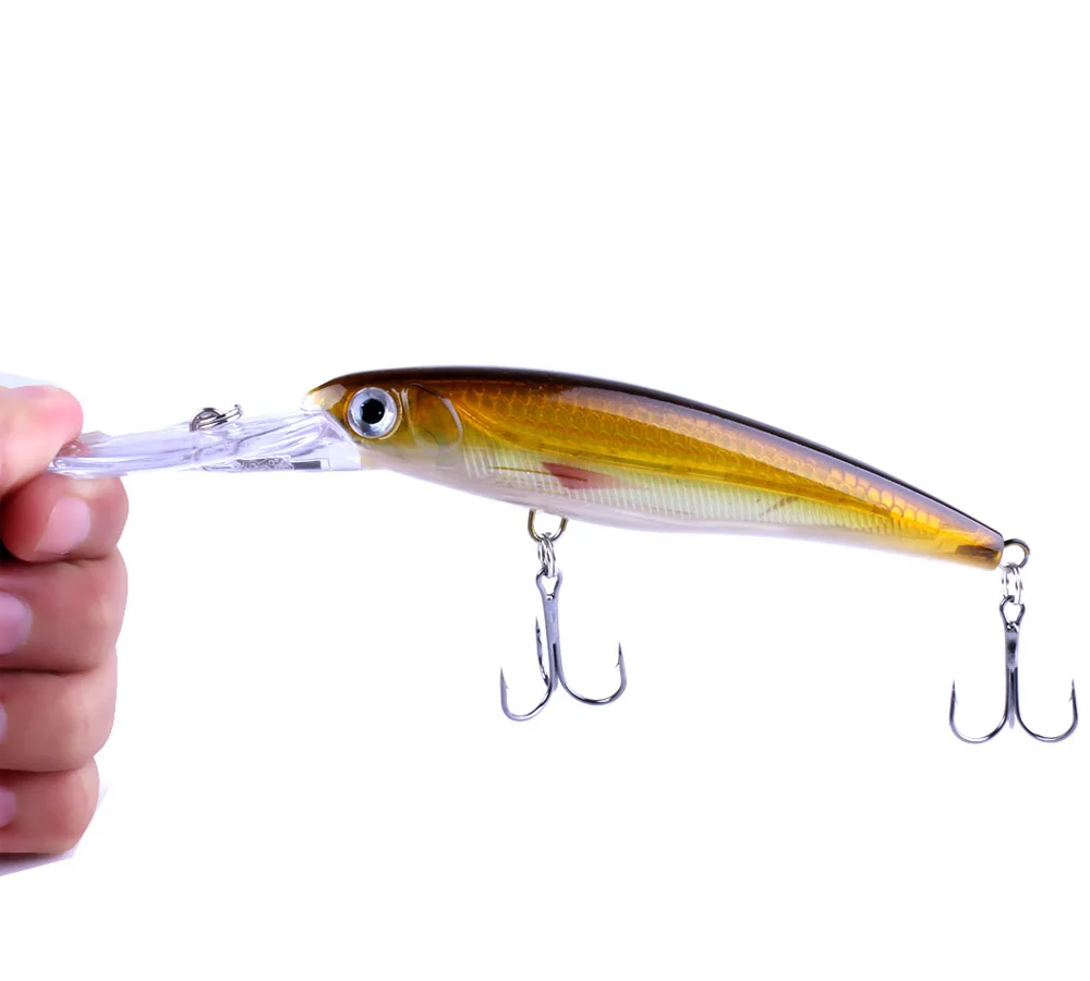  1pc Big Fishing Lure 17CM 31G Deep Swim 1-4m Hard Bait isca Artificial fake Bait Minnow Wobblers Pe