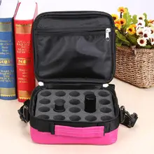 

20 Slot Portable Organizer Shock Resistant 15ml Essential Oil Bottle Nail Polish Travel Carrying Case Storage Bag Rangement