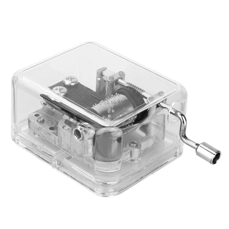 Новинка 2019 прозрачная квадратная Музыкальная шкатулка с рисунком из мультфильма