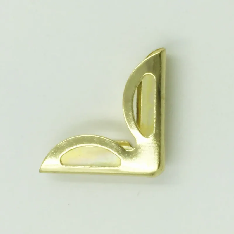 

100Pcs/lot Gold Plated Menus Albums Book Folders Angle Corners Scrapbook Crafts Making Hardware Protectors 23x16mm