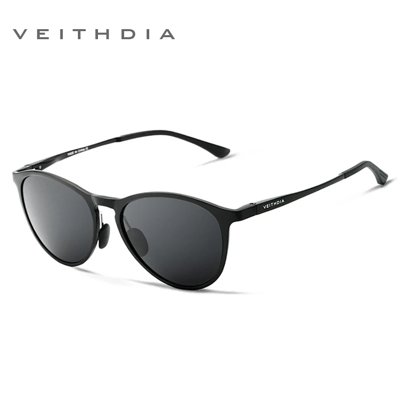 Günstige VEITHDIA Unisex Retro Aluminium Magnesium Spiegel Sonnenbrille Polarisierte Objektiv Vintage Brillen Fahren Sonnenbrille Männer Frauen 6625