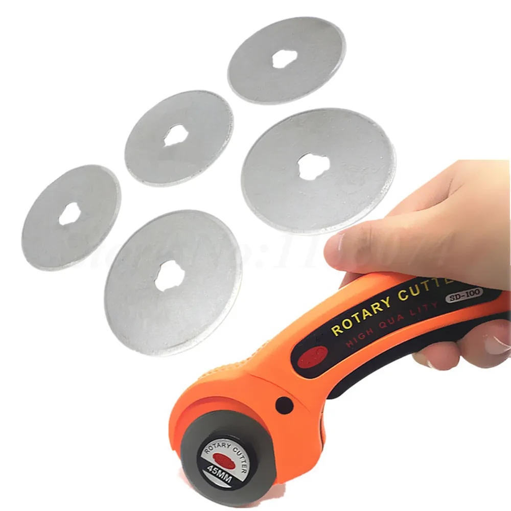 5pc 45mm Rotary Cutter Blades Spare Blade + 1pc 45mm Rotary Cutter