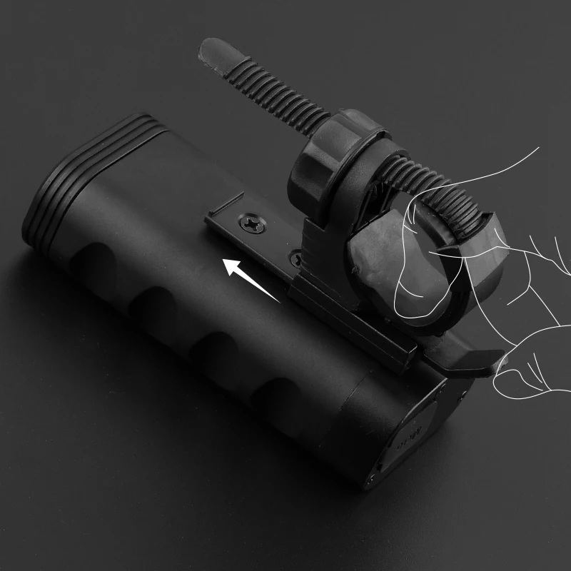 Flash Deal Built-in 4400mAh 18650 Battery USB Rechargeable Bike Front Lamp 2* XTG LED Front Handlebar Bike Light 9