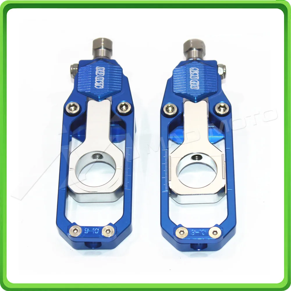 Motorcycle Chain Tensioner Adjuster fit for HONDA CBR 600 RR CBR600RR 2005 2006 Blue & Silver (1)