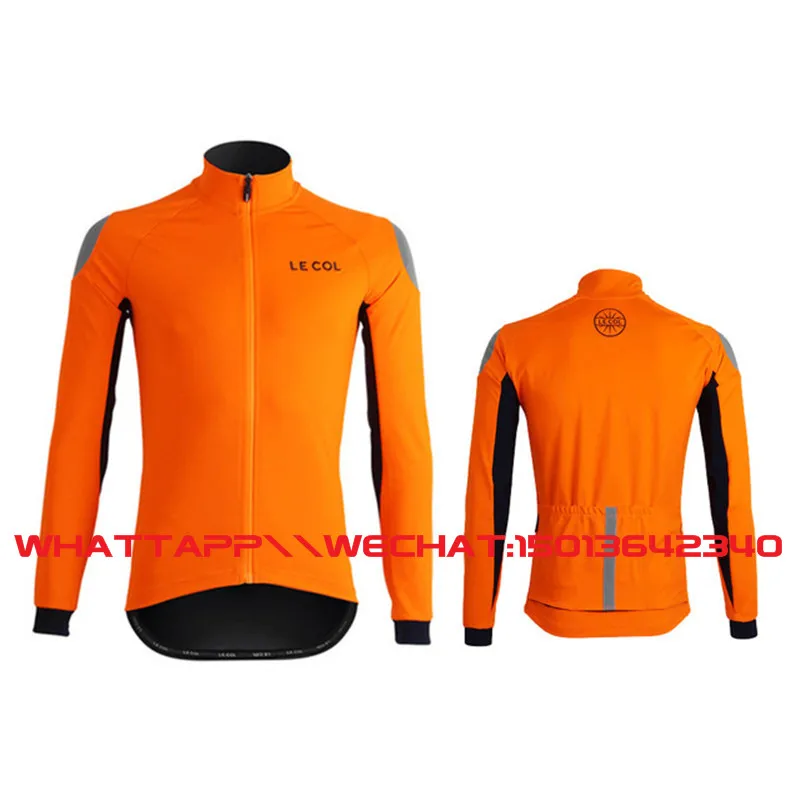 new Wiggins LE COL men's high quality spring thin long sleeve professional team cycling bicycle tight shirt thin fabric - Цвет: 4