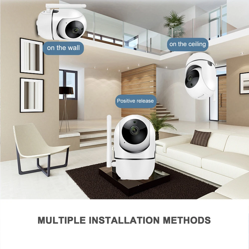 HD 1080P Беспроводная IP камера облачная Сеть CCTV Wifi интеллектуальное автоматическое