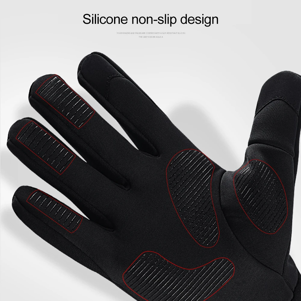 Велосипедные перчатки для женщин и мужчин, зимние ветрозащитные перчатки для сенсорного экрана из искусственной кожи, велосипедные перчатки для улицы