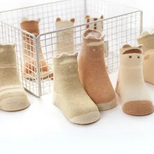 19 Весенние новые носки из органического хлопка для малышей, носки без пятки с героями мультфильмов для новорожденных 0-1-3 лет