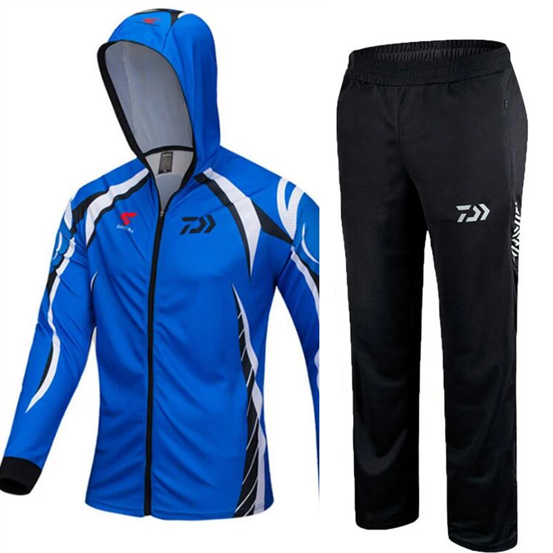 2018 Daiwa комплекты одежды для рыбалки Мужские дышащие UPF 50 + УФ защита уличная