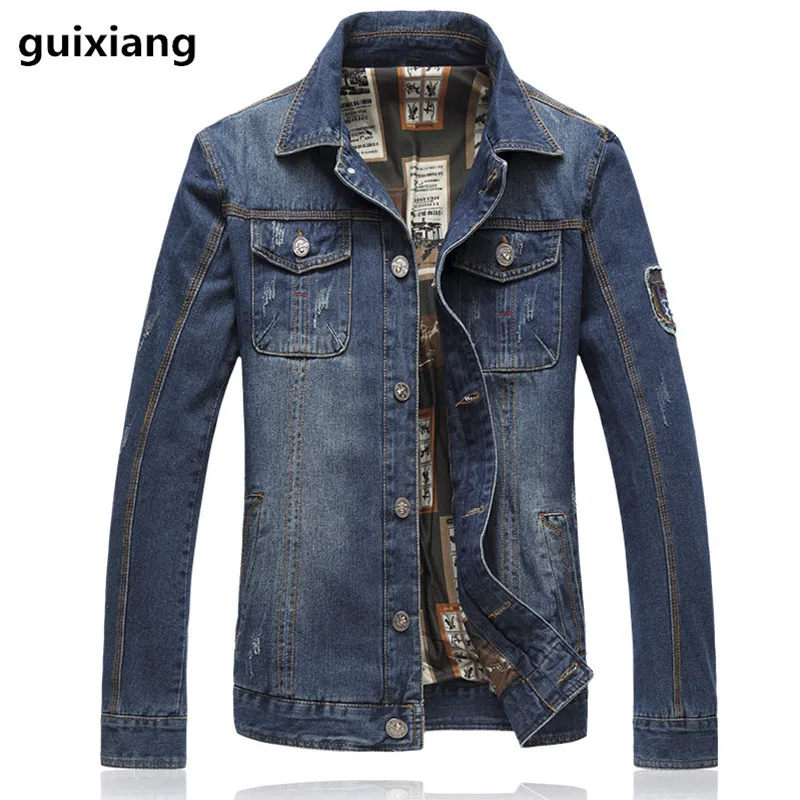 2017 new style font b Men s b font fashion leisure jacket font b Jean b
