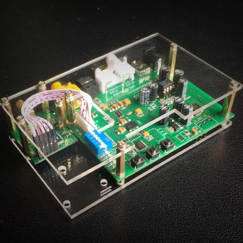 ES9038Q2M JRC5532 DAC I2S SPIDF CSR8675 aptx hd Bluetooth 5 0 модульный декодер плата в чехле с