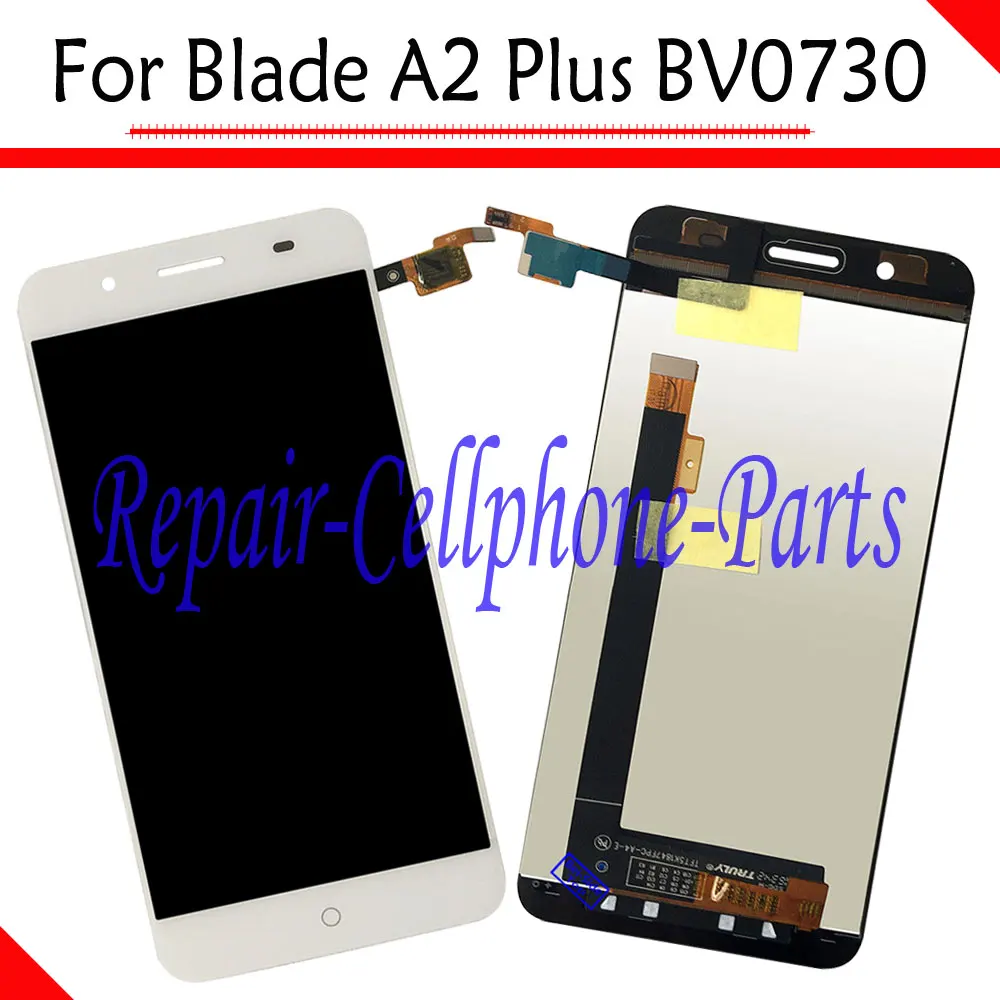 

White New Full LCD DIsplay + Touch Screen Digitizer Assembly Replacement For ZTE Blade A2 Plus BV0730 Free Shipping + Tracking