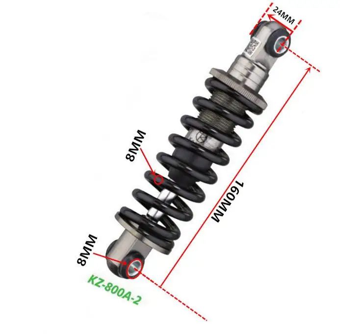 Велосипедный пружинный амортизатор, складной велосипед, горный велосипед, пружинный амортизатор, пружинный амортизатор, аксессуары для велосипедной рамы 125 мм-180 мм
