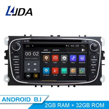 

LJDA 2 Din Android 8.1 Car Radio For FORD FOCUS 2 MONDEO S-MAX C-MAX GALAXY Car Multimedia Player Stereo Audio GPS DVD Video IPS