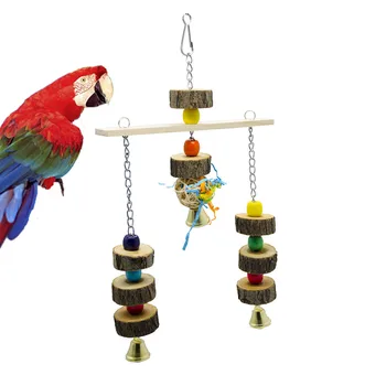 

PipiFren Parrot Toys For Large Bird Stand Cage Accessories Cockatiel Perch Budgie Parakeet African Grey vogelspeelgoed