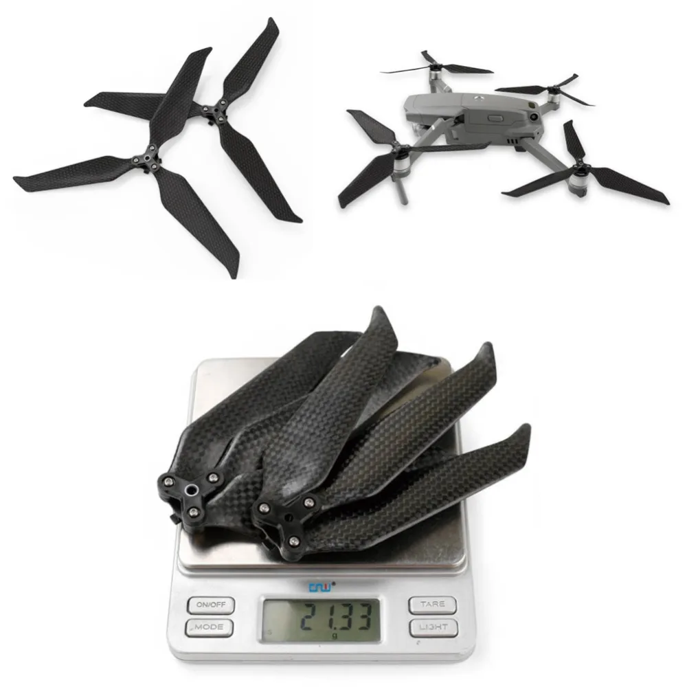 redução ruído carbono pá dji acessórios