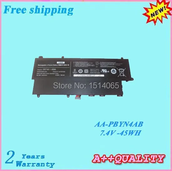 High quality 7.4V 45WH Original Laptop battery For Samsung AA-PBYN4AB Free shipping+gift | Компьютеры и офис