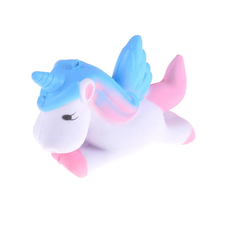11*8cm Colorful Unicorn Squishy Toy Mobile Phone Straps Slow Rising Anti-stress Strap Cute Accessories Pendant Kids Gift