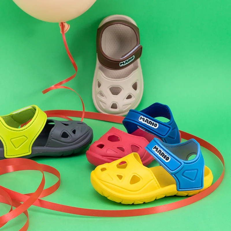 JACKSHIBO Summer Kids Sandals baby Sandals Girl Close Toe Beach Shoes for Child Summer Shoes Breathable Vamp Suitable Shoes