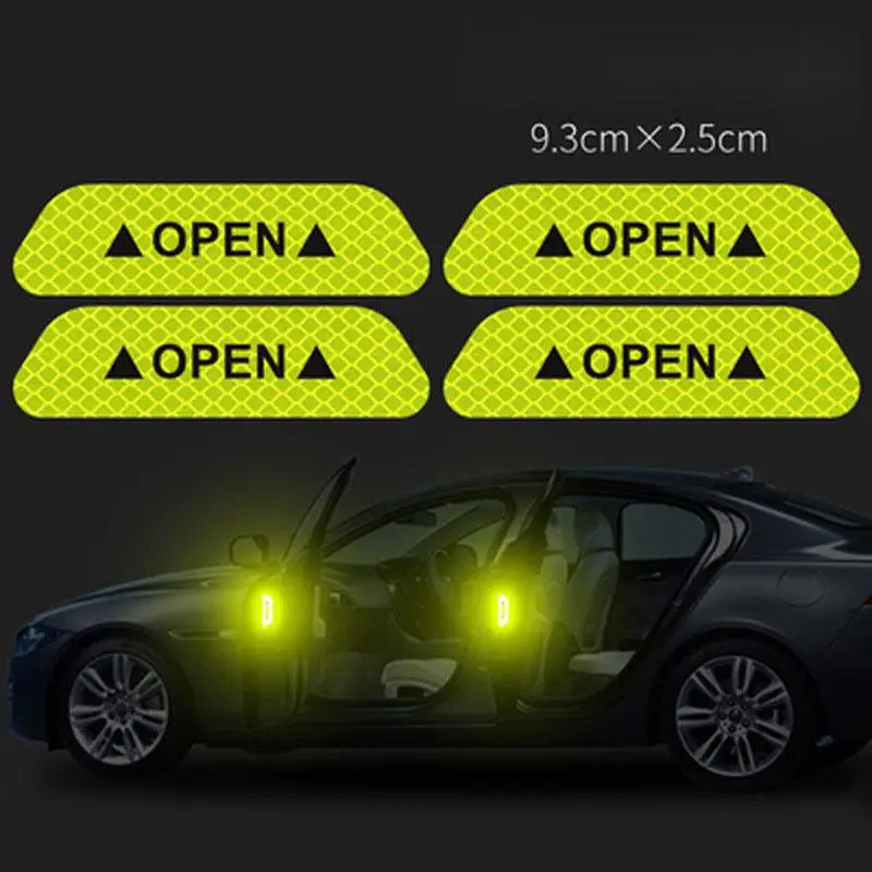 4 шт. открытая наклейка для автомобильной двери Предупреждение ющая