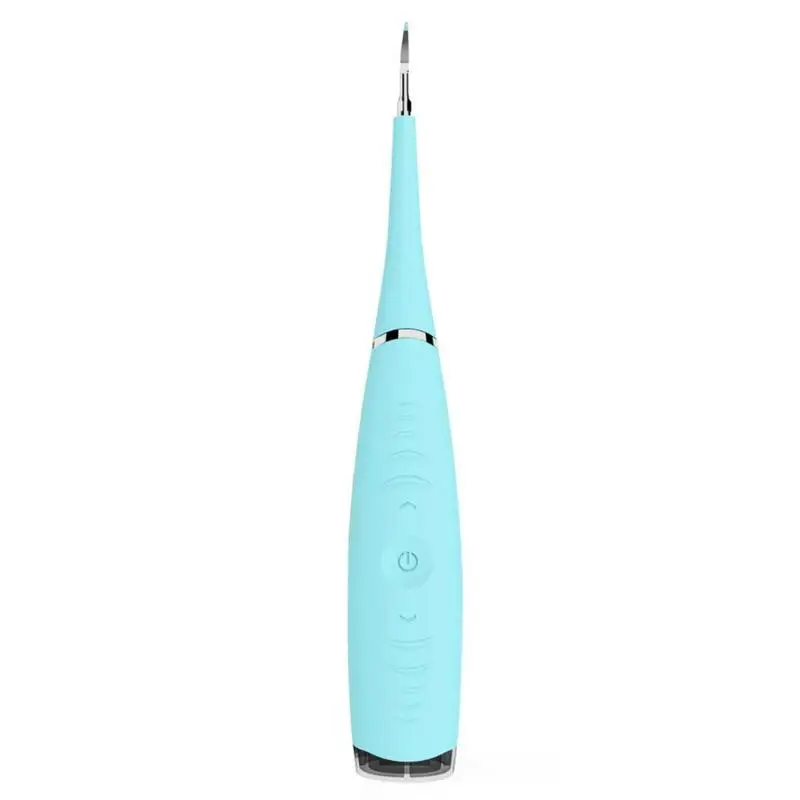 Портативная электрическая звуковая зубная скалер для удаления зубных пятен, приспособление для Тартара, стоматологическое отбеливание зубов, гигиена здоровья, белый - Цвет: Синий