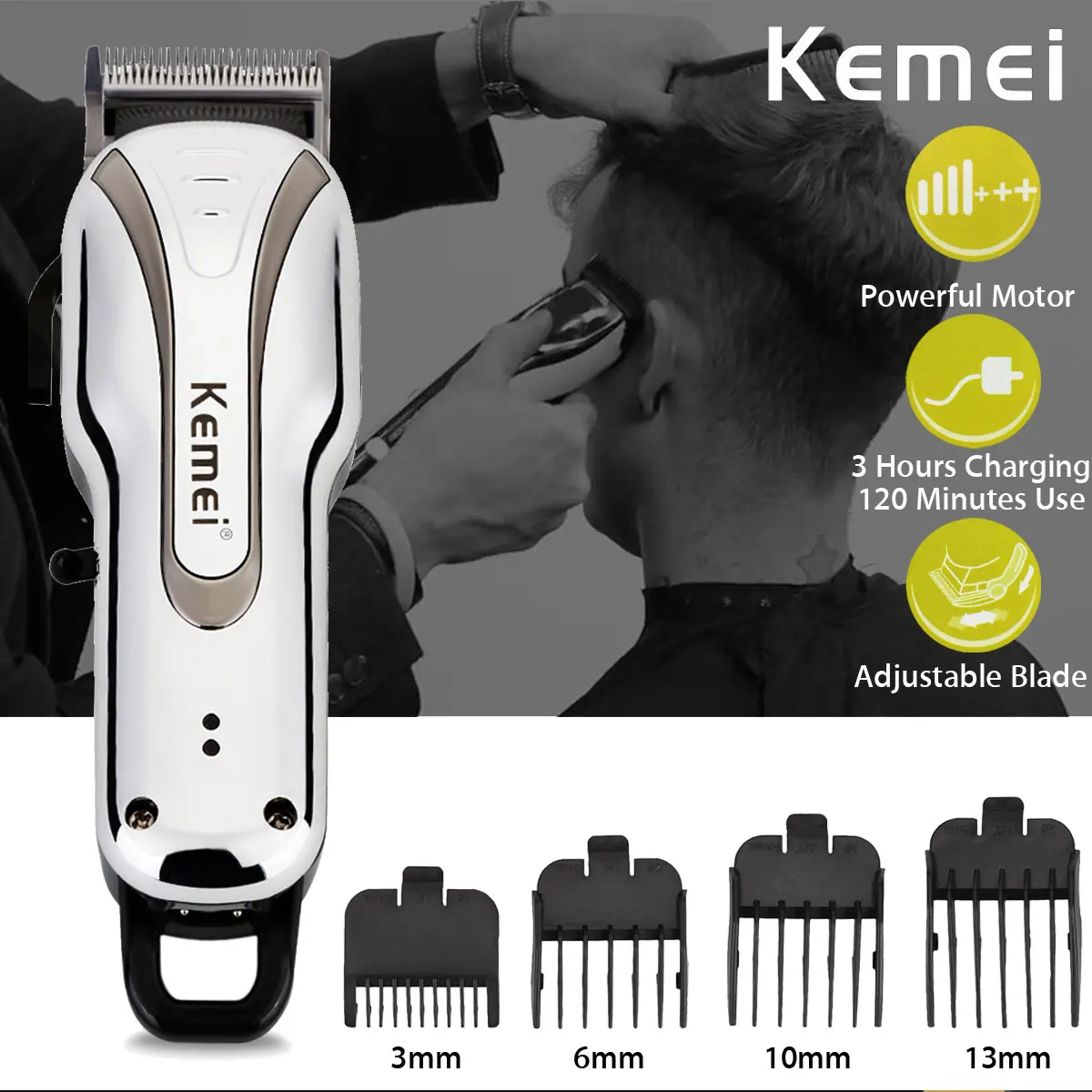 110V-240V Rechargeable Hair Clipper Professional Hair Trimmer Cordless Men Grooming Electric Shaver Machine Hair Cutting Beard 110V-240V Rechargeable Hair Clipper Professional Hair Trimmer Cordless Men Grooming Electric Shaver Machine Hair Cutting Beard