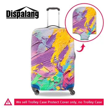 

Dispalang travel accessories 3D paint luggage suitcase protective cover waterproof dustproof stretch elastic trolley case covers