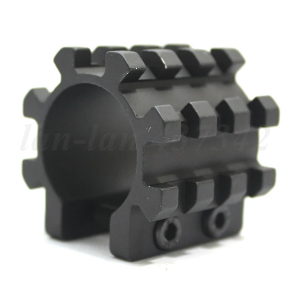 2PCS/lot 12 Gauge 1" Shotgun Mag Tube Tri Rail Picatinny Mount 5 Sides Picatinny Railin Scope