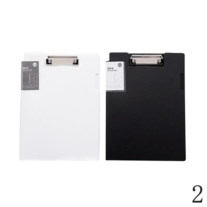 

Two Colors Clip Pp Writing Board Hot Sale Office File Folders Stationery Office Document Holder A4 Simple Translucent Metal