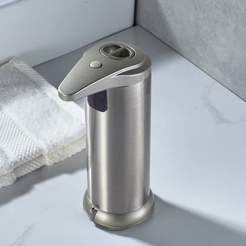POIQIHY диспенсер для жидкого мыла из нержавеющей стали 280 мл автоматический датчик переключатель кухня ванная комната диспенсер для жидкого мыла