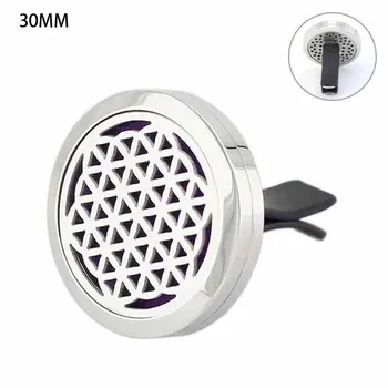 

30mm Silver Magnet Diffuser 316 Stainless Steel Car Aroma Locket drop ship Essential Oil Car Diffuser Lockets