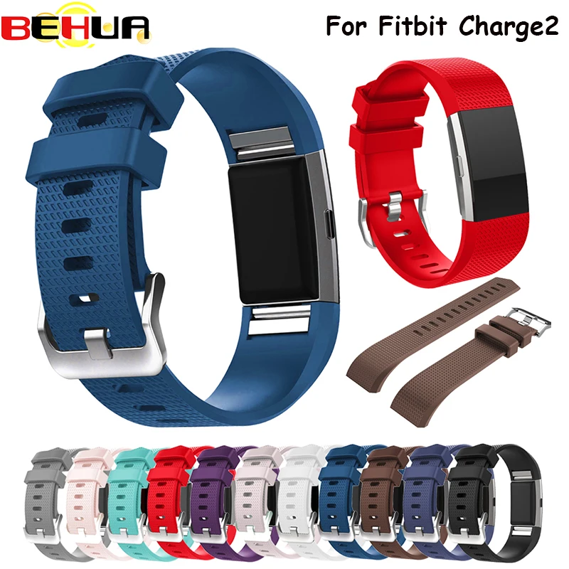 Fashion Sport Wristband For Fitbit Charge 2 Band Strap Fashion Silicone Watchbands For Fitbit