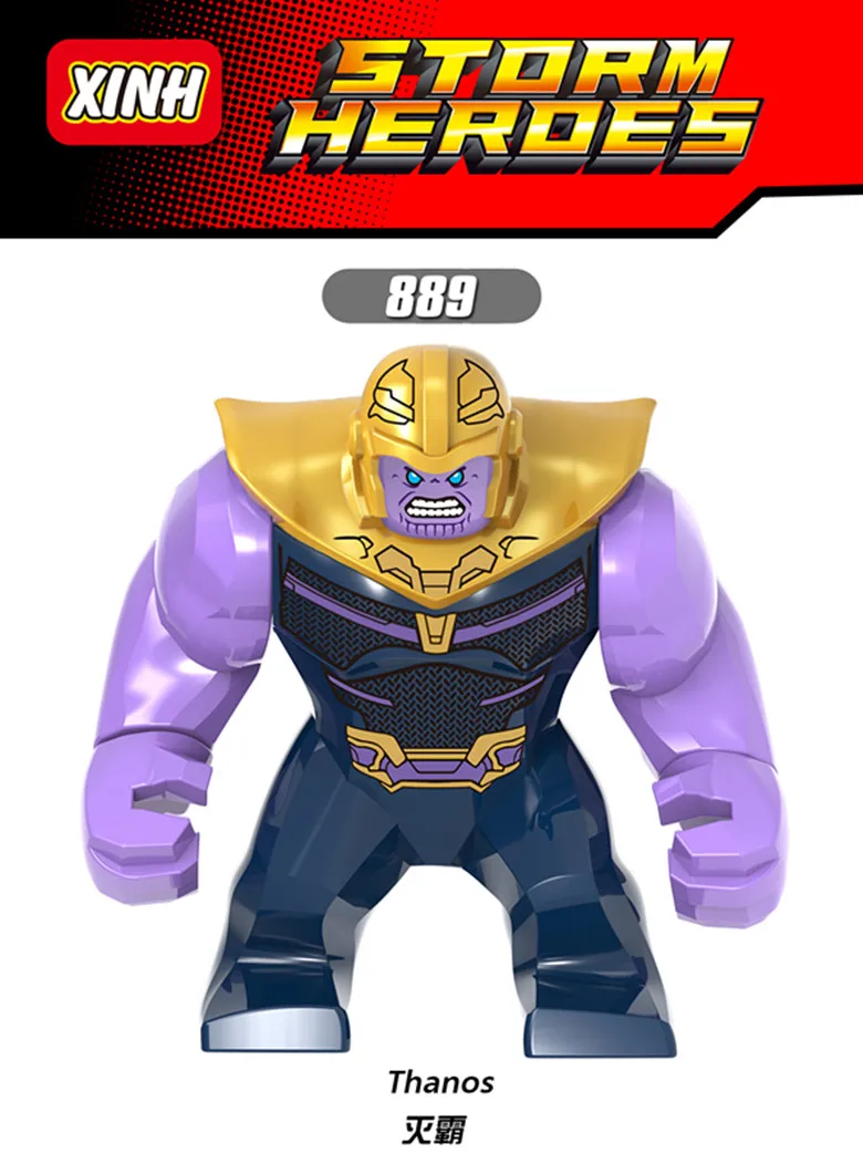 

XH889 Super Heroes Infinity War Avengers 3 Figures Thanos Carnage WolverineBlocks Bricks Learning TOY Compatible legoings