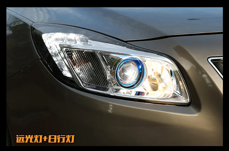 Автомобильные фары для Buick Regal светодиодные фары 09-13 для Opel Insignia Головной фонарь Angel eye led DRL передний свет Биксеноновые линзы ксенон