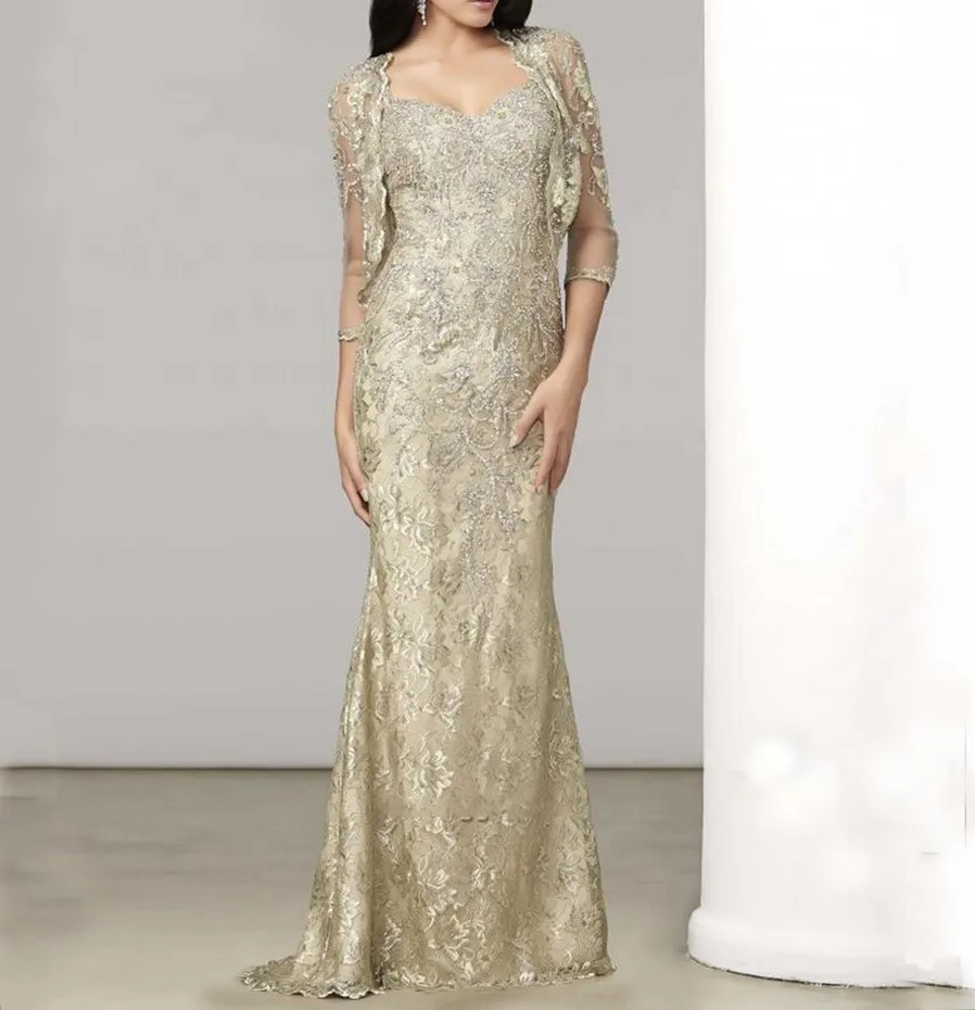 Платье для матери невесты с курткой длинное вечернее платье Vestido De Madrinha Robe Mere