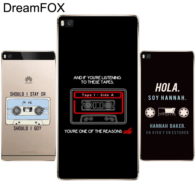 N241 13 Reasons Why Soft TPU Silicone Cover For Huawei P8 P9 P10 P20 P30 Lite Pro P Smart Plus 2017 2019 Case |